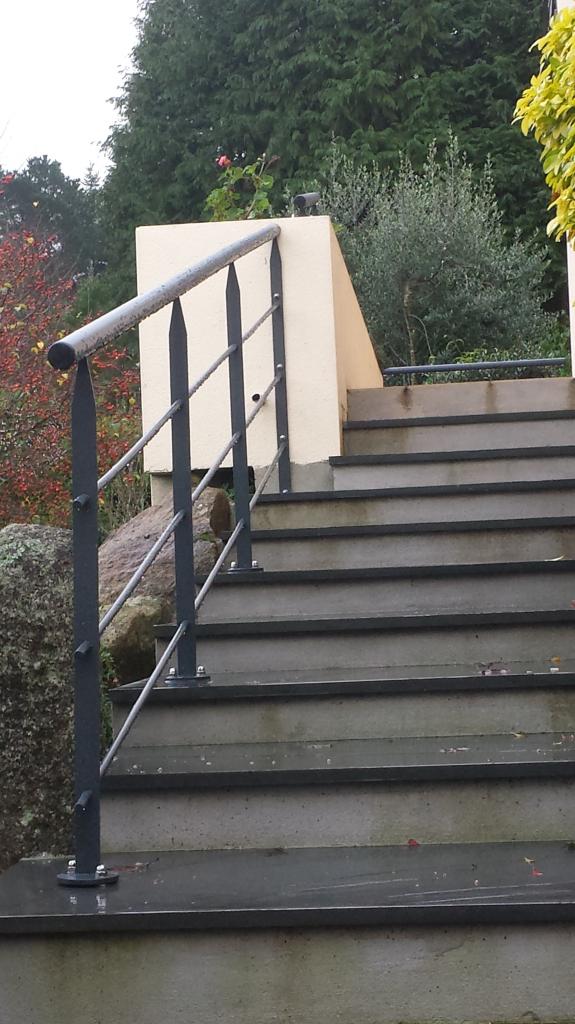 Rampe d'escalier extérieur