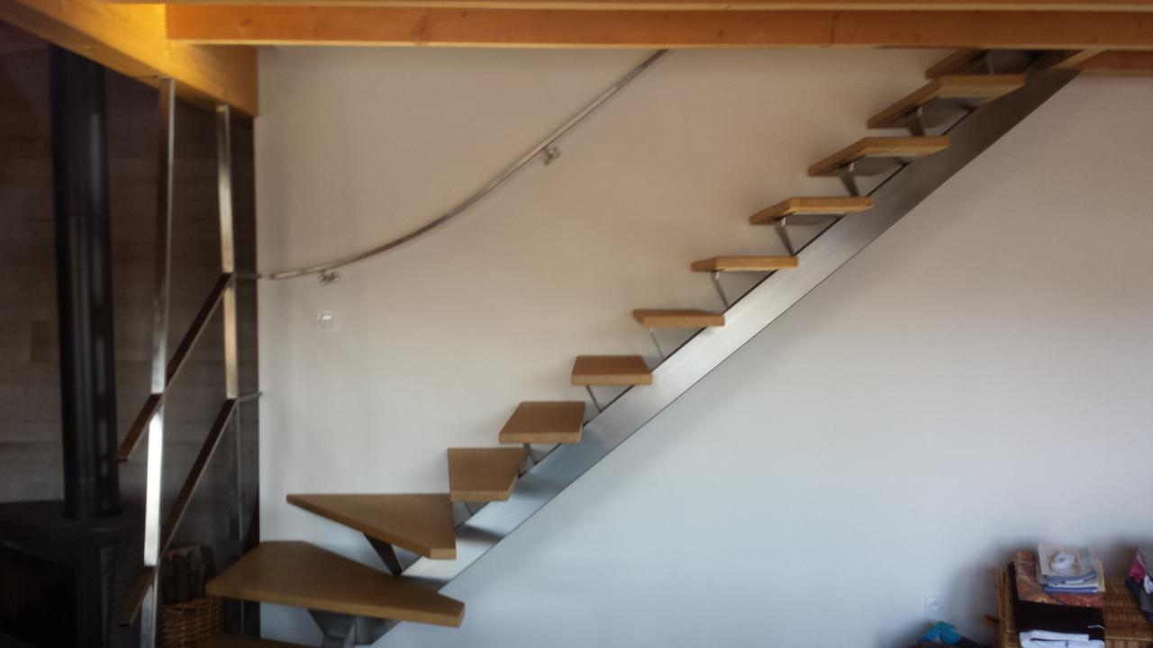 escalier et rampe en inox